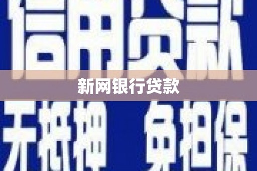 正阳新网银行贷款