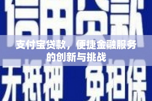 正阳支付宝贷款，便捷金融服务的创新与挑战