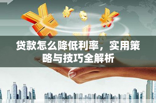 正阳贷款怎么降低利率，实用策略与技巧全解析