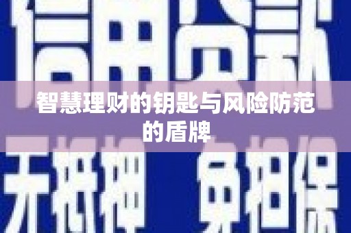 正阳智慧理财的钥匙与风险防范的盾牌