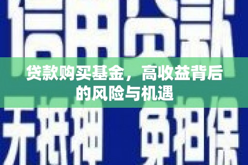 正阳贷款购买基金，高收益背后的风险与机遇