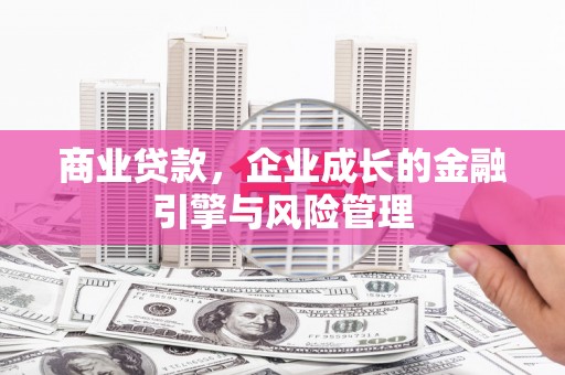 正阳商业贷款，企业成长的金融引擎与风险管理