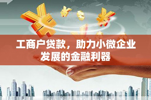 正阳工商户贷款，助力小微企业发展的金融利器