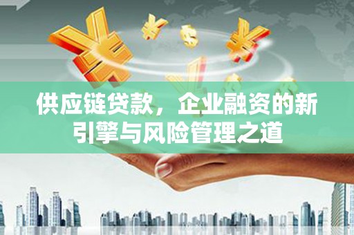 正阳供应链贷款，企业融资的新引擎与风险管理之道