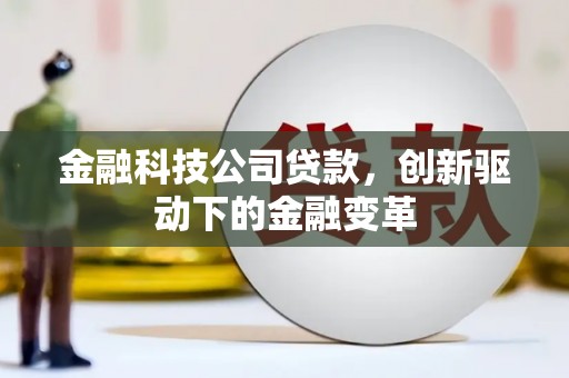 正阳金融科技公司贷款，创新驱动下的金融变革