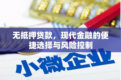正阳无抵押贷款，现代金融的便捷选择与风险控制