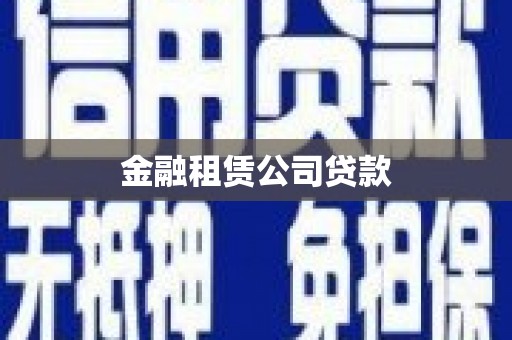 正阳金融租赁公司贷款