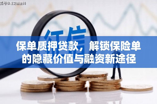正阳保单质押贷款，解锁保险单的隐藏价值与融资新途径