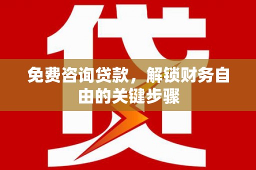正阳免费咨询贷款，解锁财务自由的关键步骤