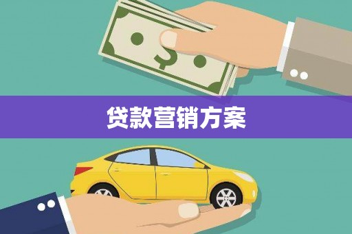 正阳贷款营销方案