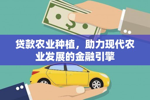 正阳贷款农业种植，助力现代农业发展的金融引擎