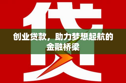 正阳创业贷款，助力梦想起航的金融桥梁