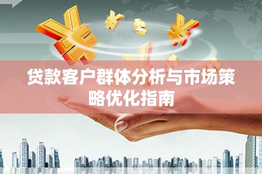 正阳贷款客户群体分析与市场策略优化指南