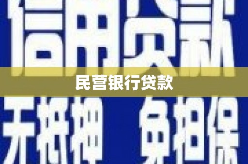 正阳民营银行贷款