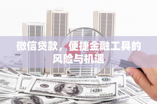 正阳微信贷款，便捷金融工具的风险与机遇
