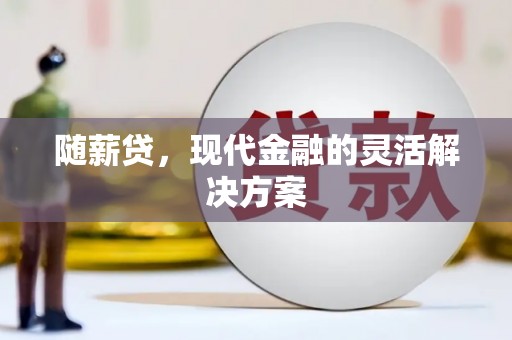 正阳随薪贷，现代金融的灵活解决方案