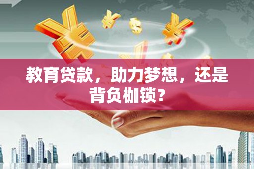正阳教育贷款，助力梦想，还是背负枷锁？