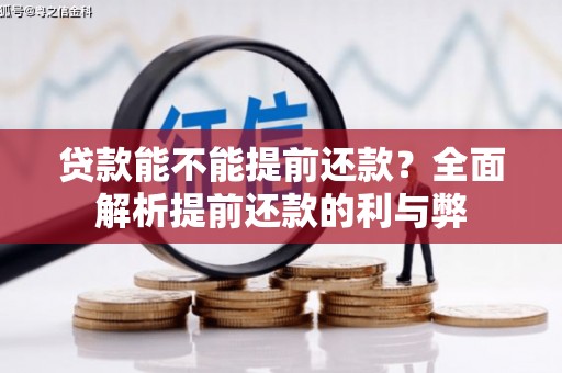 正阳贷款能不能提前还款？全面解析提前还款的利与弊
