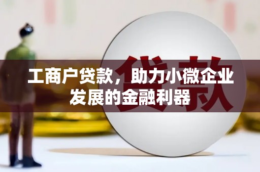 正阳工商户贷款，助力小微企业发展的金融利器