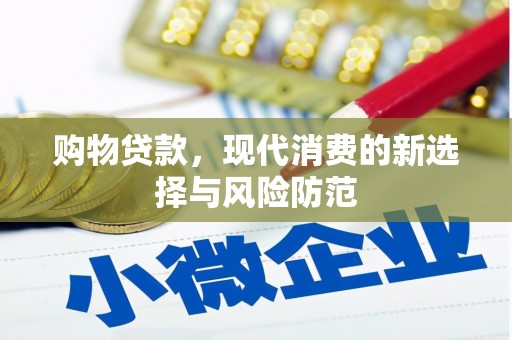 正阳购物贷款，现代消费的新选择与风险防范