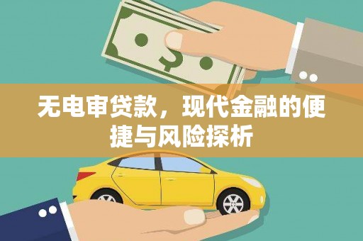 正阳无电审贷款，现代金融的便捷与风险探析