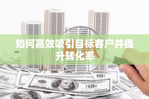 正阳如何高效吸引目标客户并提升转化率