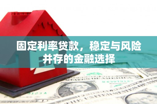 正阳固定利率贷款，稳定与风险并存的金融选择