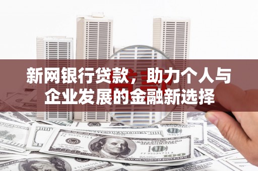 正阳新网银行贷款，助力个人与企业发展的金融新选择