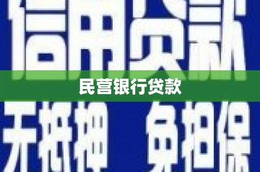 正阳民营银行贷款