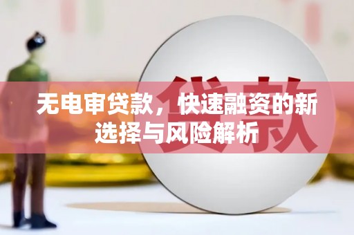 正阳无电审贷款，快速融资的新选择与风险解析
