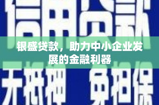 正阳银盛贷款，助力中小企业发展的金融利器