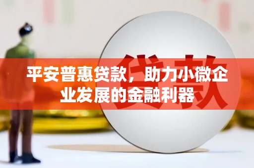 正阳平安普惠贷款，助力小微企业发展的金融利器