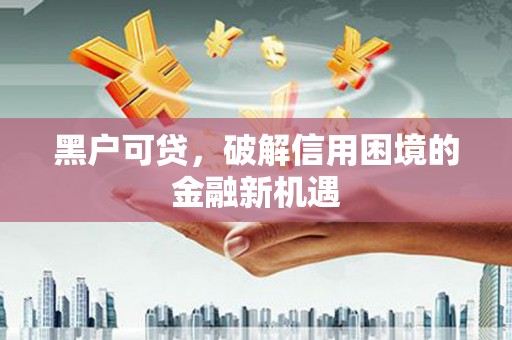 正阳黑户可贷，破解信用困境的金融新机遇