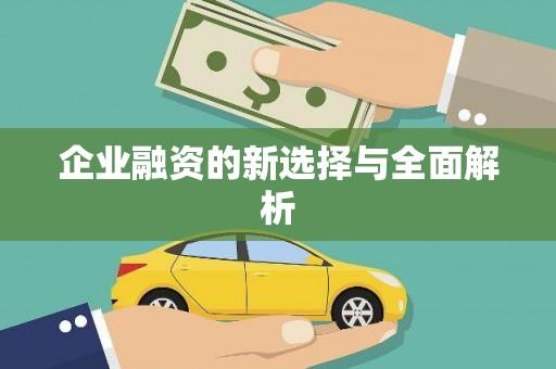正阳企业融资的新选择与全面解析