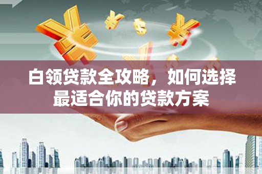 正阳白领贷款全攻略，如何选择最适合你的贷款方案