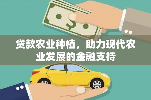正阳贷款农业种植，助力现代农业发展的金融支持