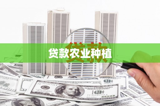 正阳贷款农业种植