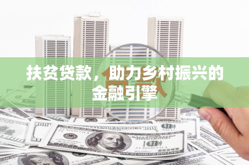 正阳扶贫贷款，助力乡村振兴的金融引擎
