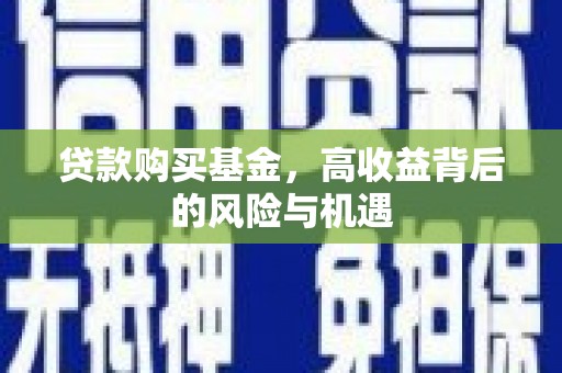 正阳贷款购买基金，高收益背后的风险与机遇